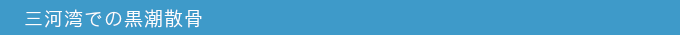 三河湾での黒潮散骨